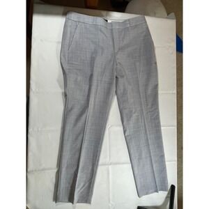 Banana Republic Ryan Curvy Italian Wool Dress Pants‎ Gray Stretch 10 S